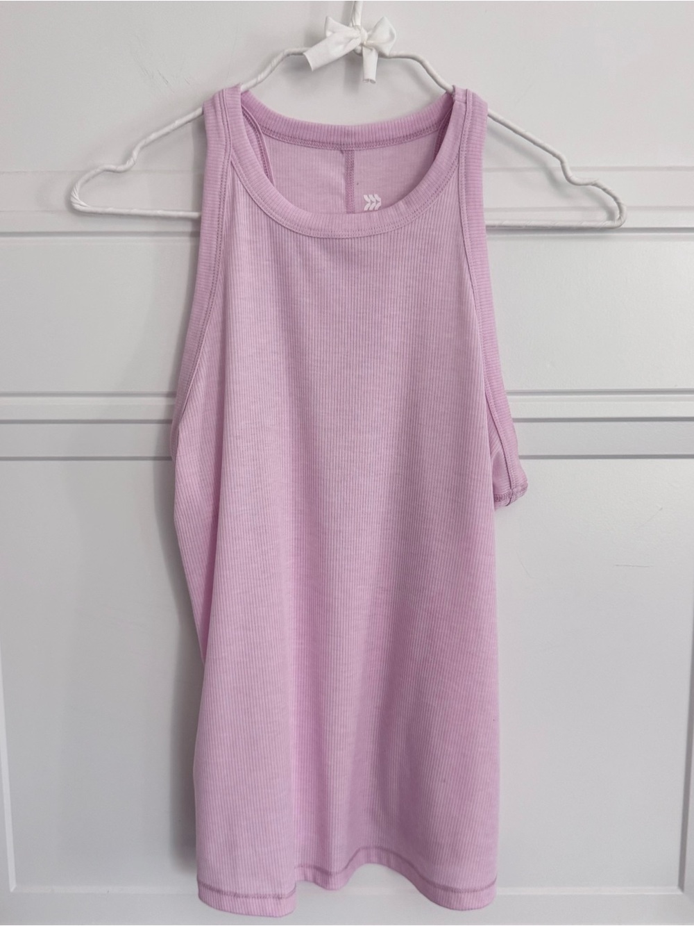 All in Motion Light Lavender Ribbed Tank Top, M